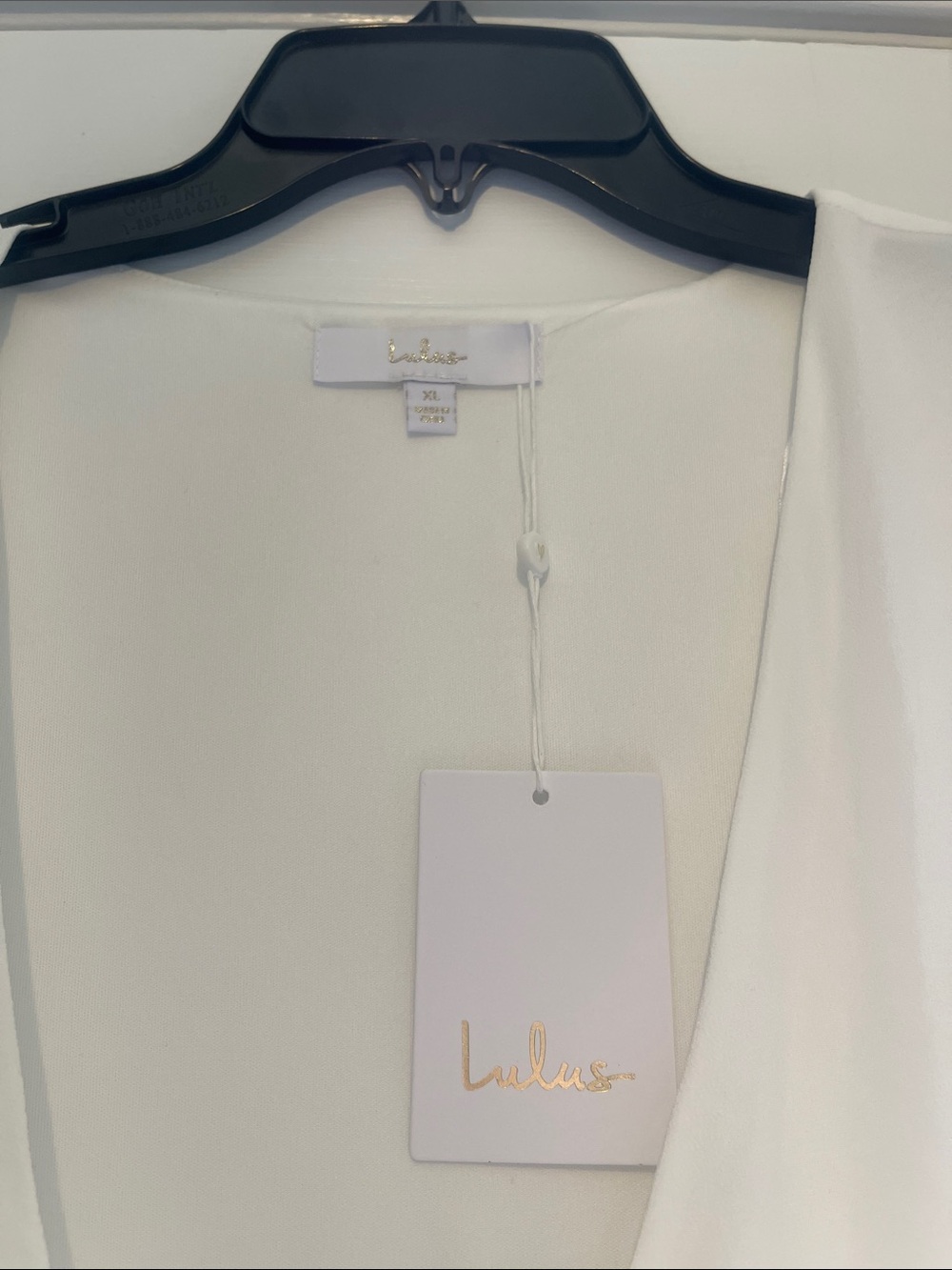 Lulu's Elegant White Wrap Maxi Dress with Long Sleeves - Picture 2 of 5